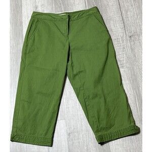Talbots Chino Women's Capri Pants Green Size 2P
